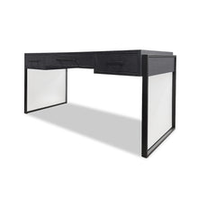 Load image into Gallery viewer, Handmade British bespoke desk with acrylic glass legs