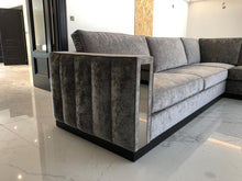 Load image into Gallery viewer, Luxury bespoke Stamford Sofa in premium fabric – elegant designer sofa for London interiors