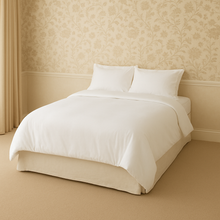 Load image into Gallery viewer, Amode luxury bed base with tailored kick pleats bespoke furniture
