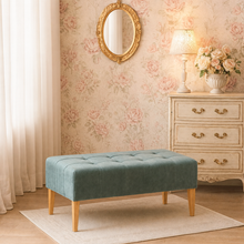 Load image into Gallery viewer, Handmade luxury upholstered bench for bespoke interiors
