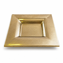 Load image into Gallery viewer, FDC - Ceramic Charger tray in crackle gold enamal
