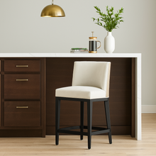 Load image into Gallery viewer, Premium bespoke furniture Deakin Bar Stool tailored upholstery luxury home
