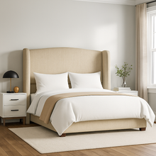 Load image into Gallery viewer, Dempsey bespoke headboard hand crafted luxury furniture made in Britain
