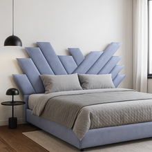 Load image into Gallery viewer, Devic bespoke headboard hand crafted luxury furniture made in Britain
