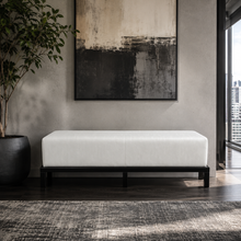 Load image into Gallery viewer, Handmade luxury upholstered bench for bespoke interiors
