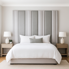 Load image into Gallery viewer, Elton bespoke headboard hand crafted luxury furniture made in Britain
