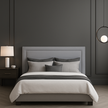 Load image into Gallery viewer, Emile bespoke headboard hand crafted luxury furniture made in Britain
