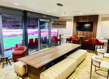 Load image into Gallery viewer, Bespoke luxury furniture executive box Emirates Stadium London
