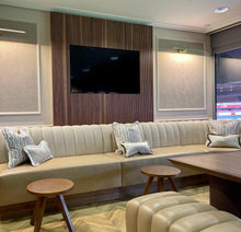 Load image into Gallery viewer, Bespoke luxury furniture executive box Emirates Stadium London
