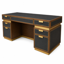 Load image into Gallery viewer, Handmade British bespoke desk for luxury office interiors
