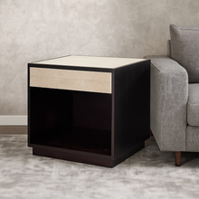 Load image into Gallery viewer, premium shagreen bedside table with custom finish
