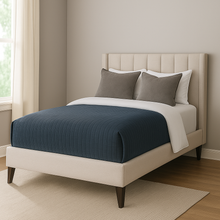 Load image into Gallery viewer, Hatfield luxury bespoke bed minimalist design made in Britain
