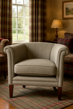 Load image into Gallery viewer, British made bespoke furniture Hornblower Armchair handcrafted UK
