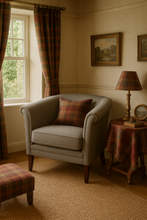 Load image into Gallery viewer, British made bespoke furniture Hornblower Armchair handcrafted UK
