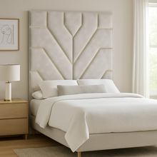 Load image into Gallery viewer, Hornblower bespoke headboard hand crafted luxury furniture made in Britain
