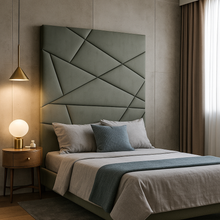 Load image into Gallery viewer, Jigsaw bespoke headboard hand crafted luxury furniture made in Britain
