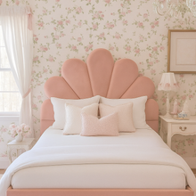 Load image into Gallery viewer, Kew bespoke headboard hand crafted luxury furniture made in Britain
