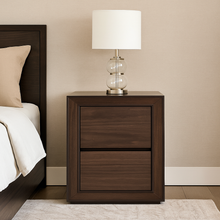 Load image into Gallery viewer, Knightsbridge luxury bespoke bedside table brass detail
