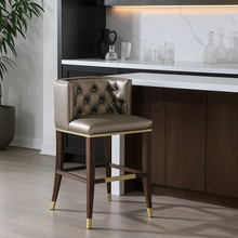 Load image into Gallery viewer, Landreaux bar stool in modern London interior bespoke furniture
