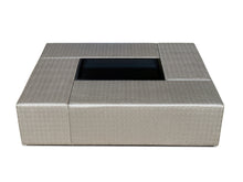 Load image into Gallery viewer, London upholstered bespoke luxury coffee table handcrafted in Britain for luxury interior design, contemporary London living, and sophisticated luxury lifestyle interiors.
