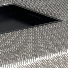 Load image into Gallery viewer, London upholstered bespoke luxury coffee table handcrafted in Britain for luxury interior design, contemporary London living, and sophisticated luxury lifestyle interiors.
