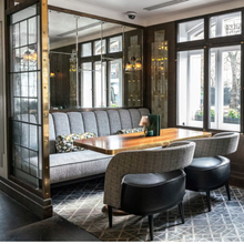 Load image into Gallery viewer, Bespoke luxury furniture Lanes of London Marriott Park Lane restaurant
