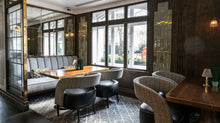 Load image into Gallery viewer, Bespoke luxury furniture Lanes of London Marriott Park Lane restaurant
