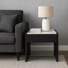 Load image into Gallery viewer, Mistral luxury bespoke bedside table marble top
