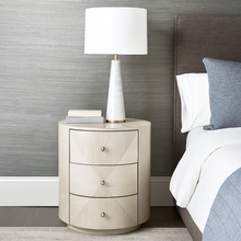Load image into Gallery viewer, Monaco luxury bespoke bedside table rounded design
