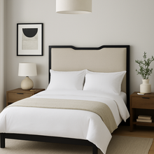 Load image into Gallery viewer, Normandy bespoke headboard hand crafted luxury furniture made in Britain
