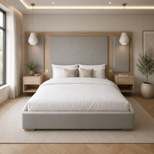 Load image into Gallery viewer, Luxury headboard hand crafted in UK for bespoke luxury interiors

