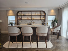 Load image into Gallery viewer, Omega Bar Stool bespoke luxury furniture London made in Britain
