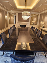 Load image into Gallery viewer, Raphael bespoke luxury dining table in modern London interior
