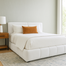 Load image into Gallery viewer, Ridgemont luxury bespoke bed contemporary design made in Britain

