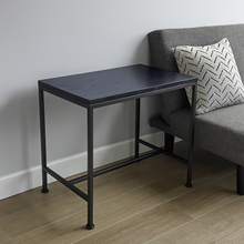 Load image into Gallery viewer, timber and metal luxury side table for London interiors
