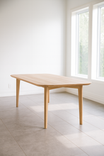Load image into Gallery viewer, Sherwood bespoke luxury solid wood dining table oak finish
