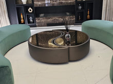 Load image into Gallery viewer, Spirit bespoke luxury coffee table handcrafted in Britain for luxury interior design, contemporary London living, and sophisticated luxury lifestyle interiors.
