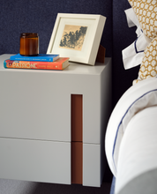Load image into Gallery viewer, Sullivan deluxe luxury bespoke bed with floating bedside tables and LED lighting
