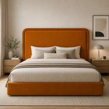Load image into Gallery viewer, Bespoke headboards hand made in Britian for luxury interiors
