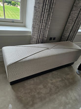 Load image into Gallery viewer, Contemporary upholstered luxury bench for bespoke interiors
