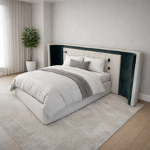 Load image into Gallery viewer, Modern luxury bed made in Britain for interior designers
