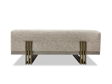 Load image into Gallery viewer, Handmade British designer bench with premium upholstery
