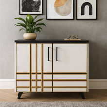 Load image into Gallery viewer, Waterford luxury bespoke bedside table Art Deco design
