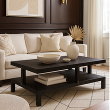 Load image into Gallery viewer, Whitehaven bespoke luxury coffee table handcrafted in Britain for luxury interior design, contemporary London living, bespoke furniture projects, and sophisticated luxury lifestyle interiors.

