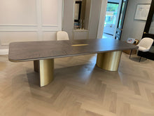 Load image into Gallery viewer, Exclusive Ascot luxury dining table styled with designer chairs
