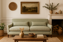 Load image into Gallery viewer, Luxury bespoke Blenheim sofa — custom-made sofas for London homes. 
