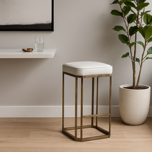 Load image into Gallery viewer, Calhoun Bar Stool bespoke luxury furniture London made in Britain

