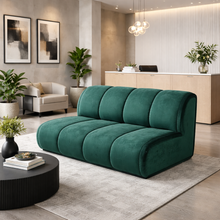Load image into Gallery viewer, Contemporary handmade luxury bench for bespoke interiors
