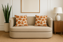 Load image into Gallery viewer, Luxury bespoke Casablanca sofa in velvet upholstery – handcrafted designer sofa for London homes
