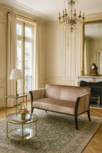 Load image into Gallery viewer, Front view of luxury Chelsea Sofa – bespoke handcrafted sofa upholstery in fabric
